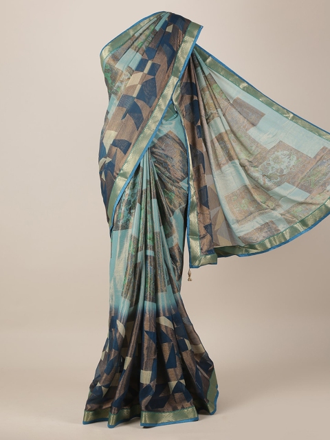 

Pothys Multicoloured Printed Poly Georgette Saree, Multi