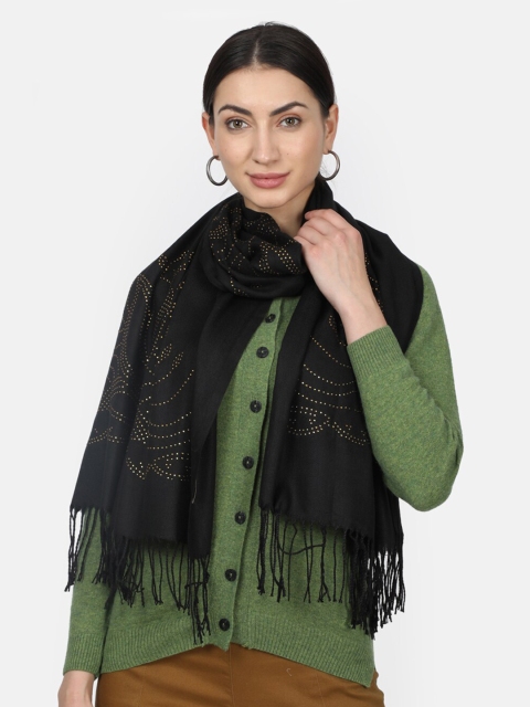 

Monte Carlo Women Black Printed Stole