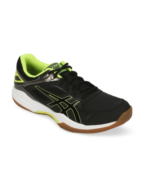 

ASICS Men Black & Green Gel-Court Hunter Running Shoes