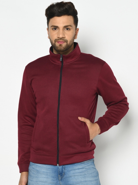 

Octave Men Maroon Solid Sweatshirt