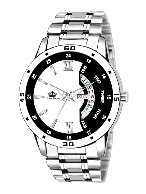 

MONTVITTON Men White & Black Analogue Watch MV2886