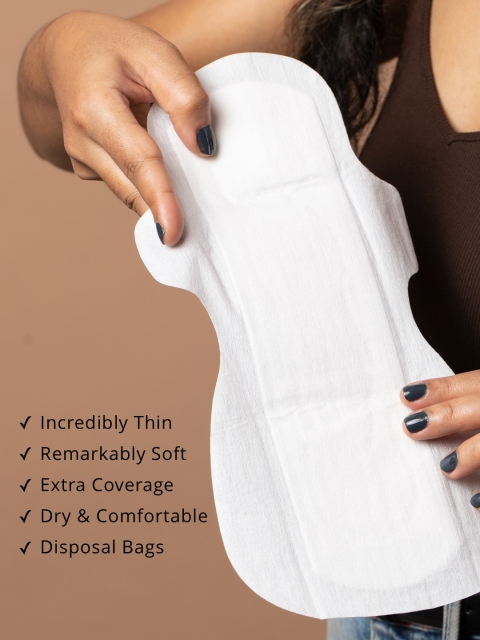 

CARMESI Pack Of 10 Sanitary Pads, White