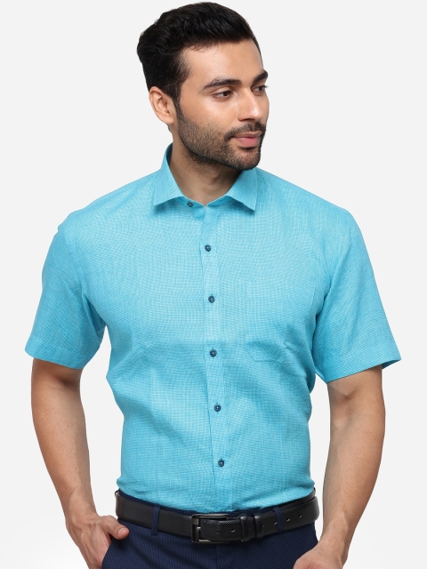 

JADE BLUE Men Blue Regular Fit Solid Casual Shirt