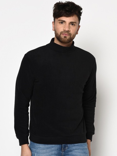 

Octave Men Black Solid Sweatshirt