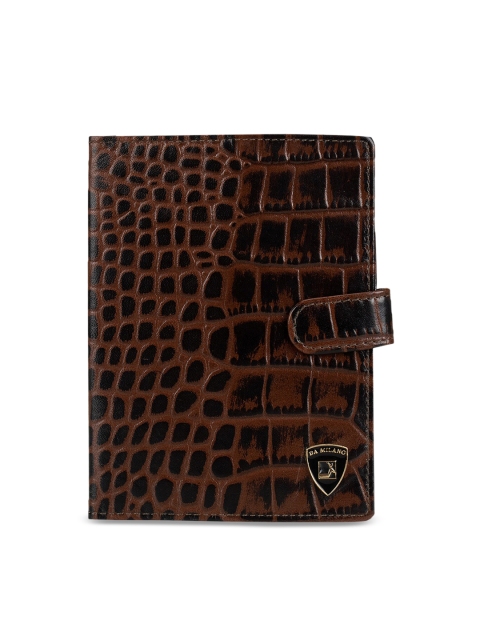 

Da Milano Men Coffee Brown Textured Passport Holder