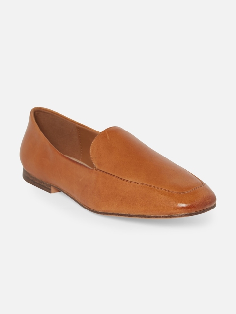 

ALDO Women Tan Brown Loafers