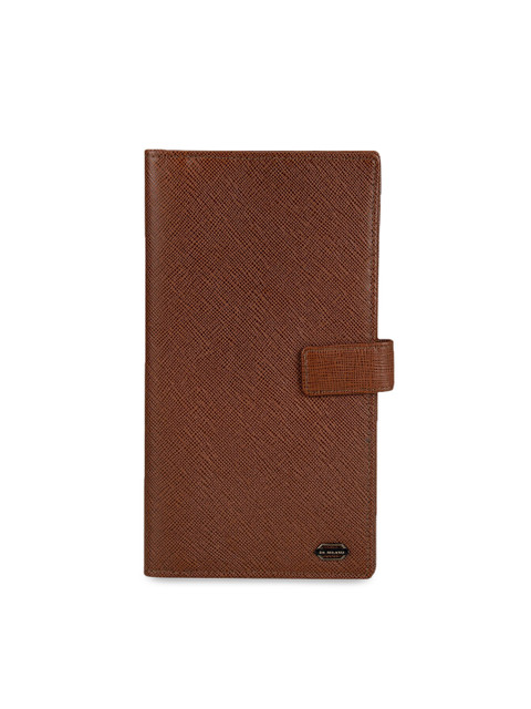 

Da Milano Men Brown Solid Leather Passport Holder