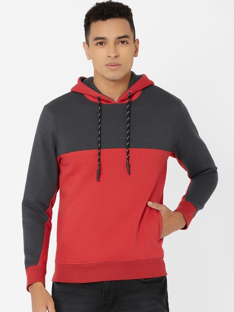 

MARCA Disati Men Red Colourblocked Sweatshirt