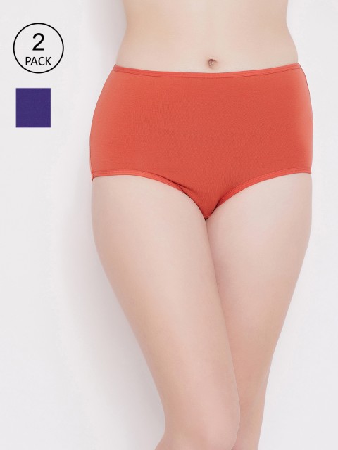 

Clovia Women Pack of 2 Assorted Sustainable Hipster Briefs COMPNC845