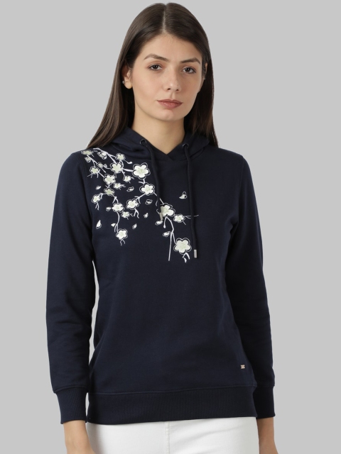 

Park Avenue Woman Women Blue Solid Sweatshirt