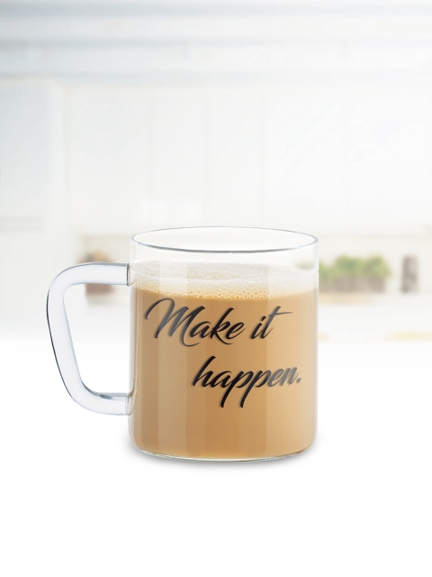 

BOROSIL Transparent Solid Glass Mugs Set