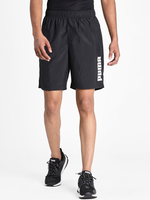 

Puma Men Black Solid Essentials Woven dryCELL Sports Shorts