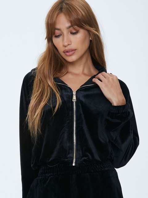 

FOREVER 21 Women Black Colourblocked Tailored Jacket