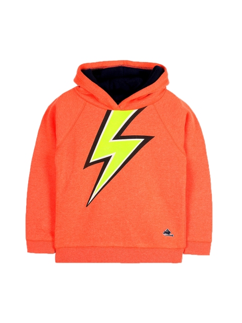 

Cherry Crumble Boys Orange Printed Sweatshirt