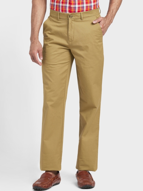 

ColorPlus Men Khaki Regular Fit Solid Trousers