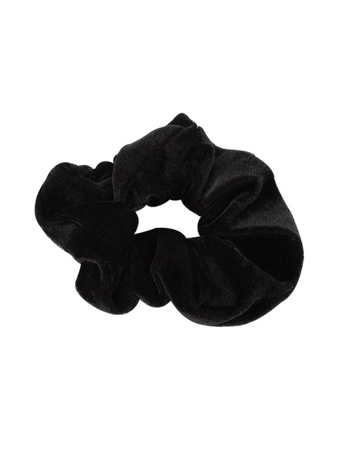 

Bellofox Women Black Solid Velvet Scrunchie