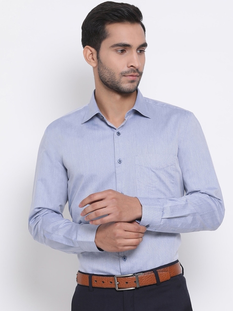 

Richlook Men Blue Classic Regular Fit Solid Formal Shirt