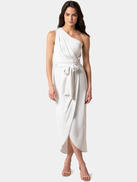 

Forever New Women White Solid Maxi Dress