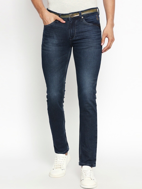 

Lawman pg3 Men Navy Blue Skinny Fit Mid-Rise Clean Look Stretchable Jeans