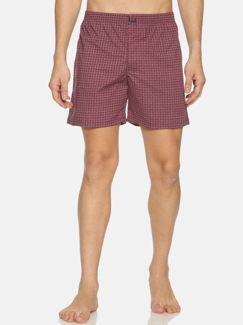 

IVOC Men Maroon Printed Pure Cotton Boxers IOMBS02SC03L35