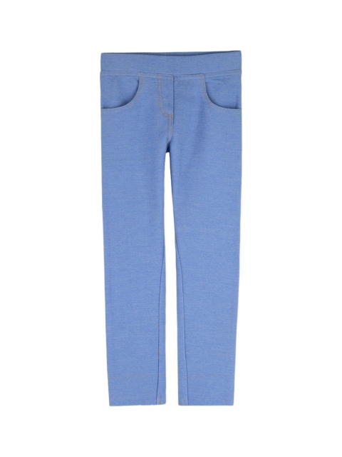 

Cherry Crumble Girls Blue Solid Relaxed-Fit Jeggings