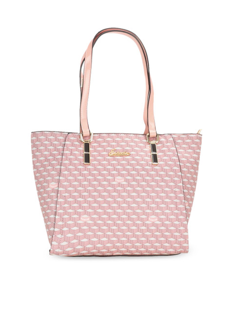 

ESBEDA Pink Textured Handheld Bag
