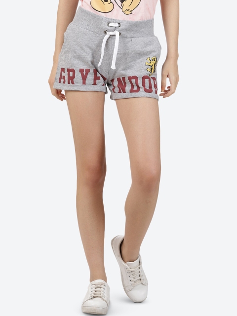 

Free Authority Women Grey Harry Potter Printed Regular Fit Regular Shorts