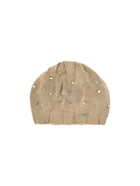 

Kosha Women Beige Pearl Embellished Cap