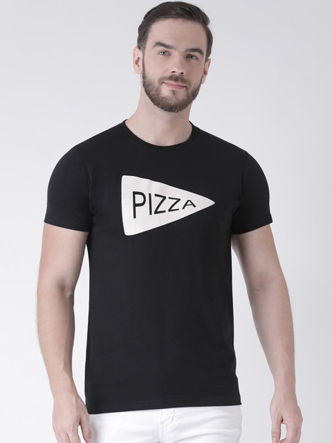 

GRIFFEL Men Black Printed Round Neck T-shirt