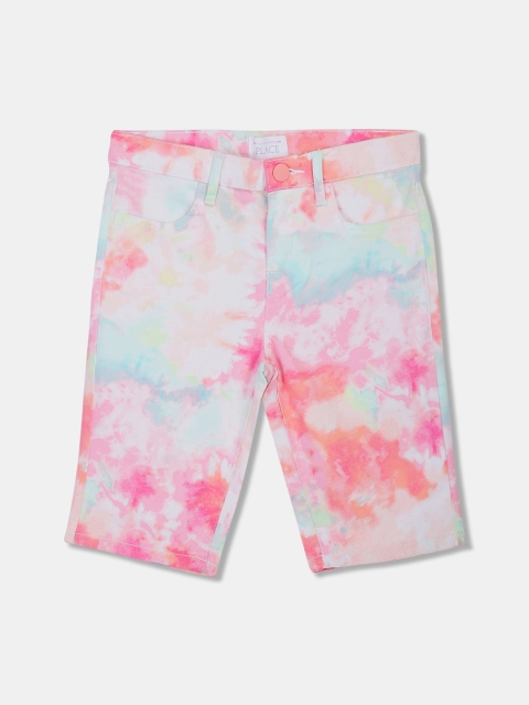 

The Childrens Place Girls Multicoloured Printed Regular Fit Regular Shorts, Multi