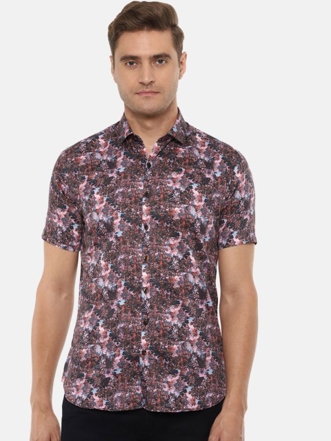

V Dot Men Multicoloured Slim Fit Printed Casual Shirt, Multi