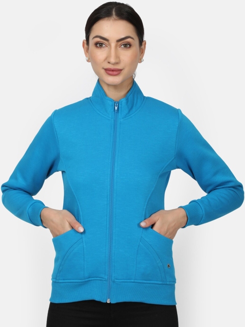 

Monte Carlo Women Blue Solid Sweatshirt