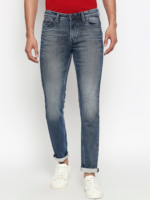 

Lawman pg3 Men Blue Skinny Fit Mid-Rise Clean Look Stretchable Jeans