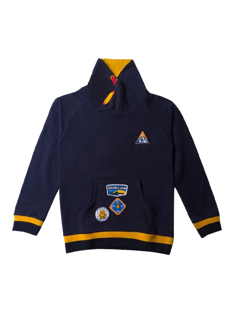 

5.10.15 Boys Navy Blue Solid Sweatshirt