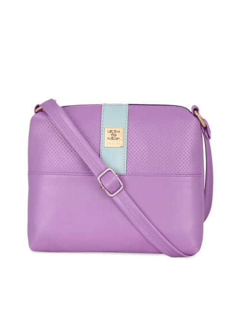 

ESBEDA Purple Colourblocked Sling Bag