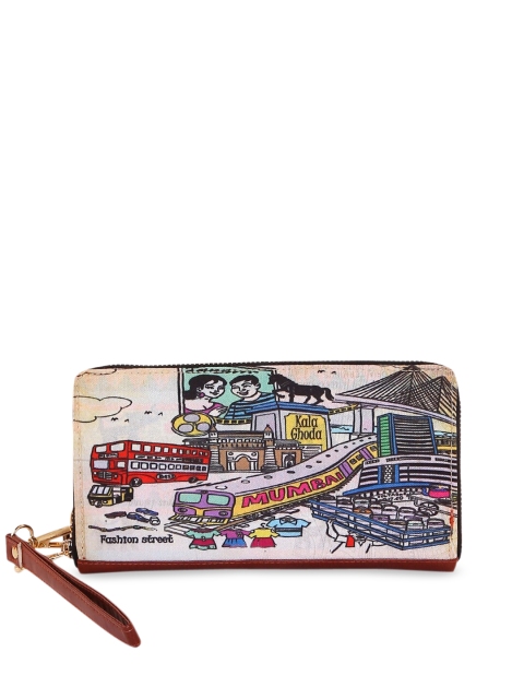 

All Things Sundar Women Multicolored Printed Zip Around Wallet, Multi
