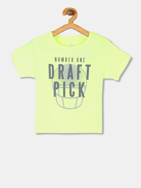 

The Childrens Place Boys Green Printed Round Neck T-shirt