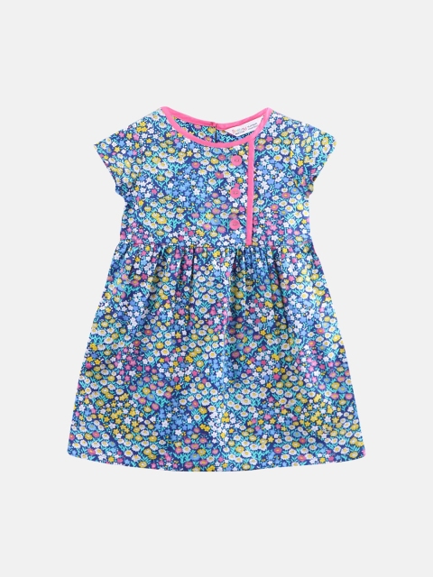 

Beebay Girls Blue Printed A-Line Dress