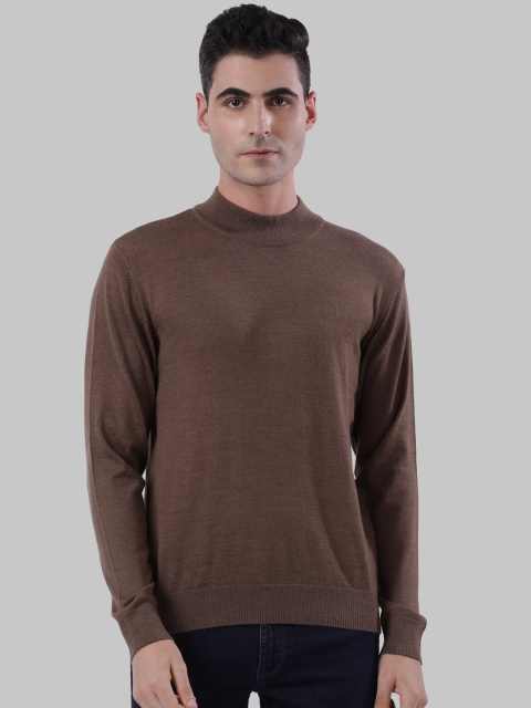 

Raymond Men Brown Solid Pullover Sweater