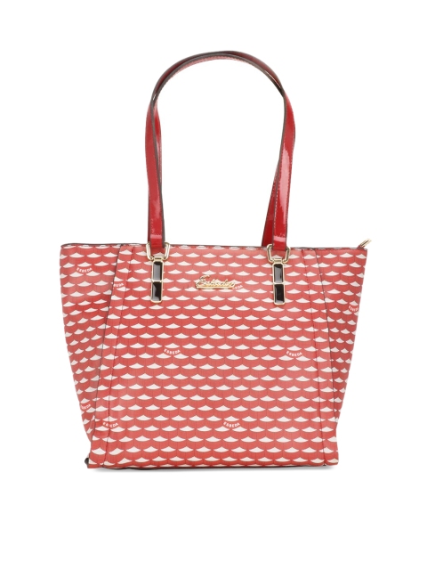 

ESBEDA Red & White Printed Shoulder Bag