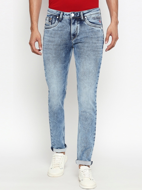 

Lawman pg3 Men Blue Skinny Fit Mid-Rise Clean Look Stretchable Jeans