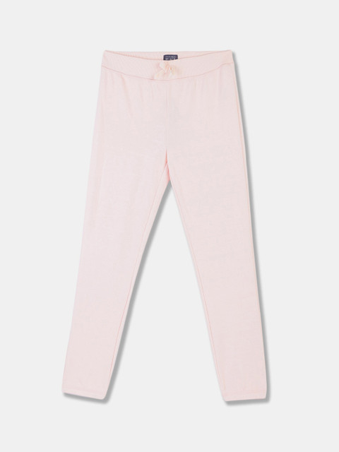 

The Childrens Place Girls Pink Solid Cotton Track Pants