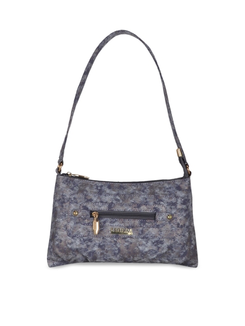 

ESBEDA Blue & Grey Printed Handheld Bag