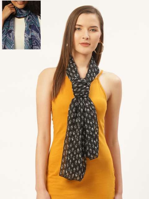 

Trend Arrest Women Pack of 2 Multicoloured Printed Scarves, Multi