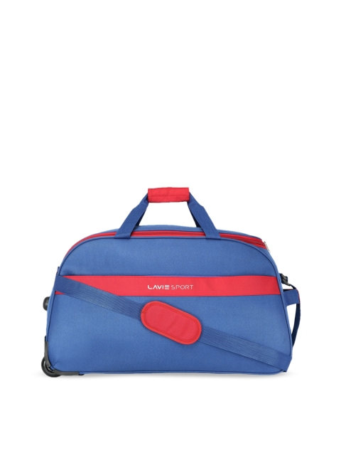 

LAVIE SPORT Unisex Blue Solid Duffel Bag