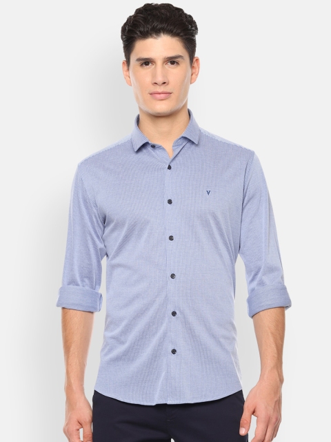 

Van Heusen Sport Men Blue Slim Fit Solid Casual Shirt