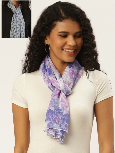 

Trend Arrest Women Pack Of 2 Printed Scarves, Purple