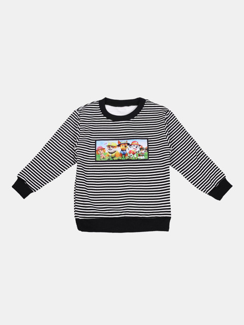 

DOROKIDS Boys Black & White Striped Sweatshirt