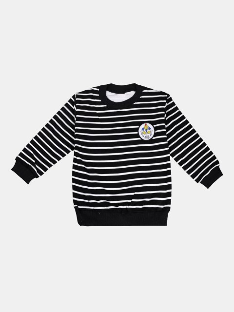 

DOROKIDS Boys Black & White Striped Sweatshirt