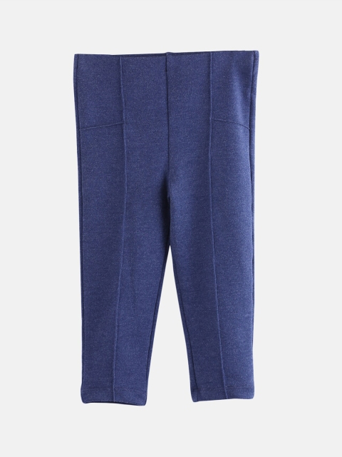 

Beebay Infant Girls Blue Solid Treggings